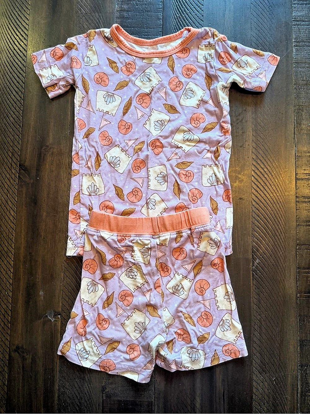 Kids Printed Matching Set - Pink & Purple